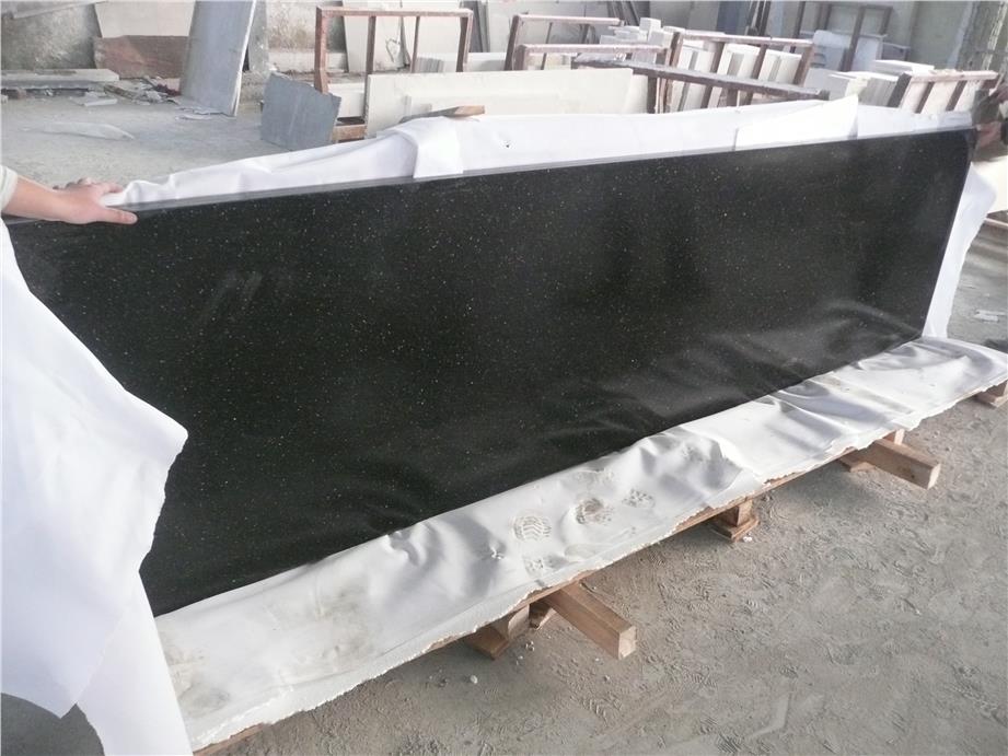 black galaxy granite countertop